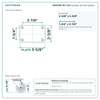 HQ1330S-PL1-SS top plate bolt pattern drawing, 2-3/8 x 3-5/8 in plate, round bolt holes