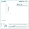HQ1330S-TS2-PH stem detail drawing, threaded stem 1/2"-13 x 2-3/4"