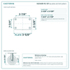 HQ1340R-PL1-SP top plate bolt pattern drawing, 2-3/8 x 3-5/8 in plate, round bolt holes