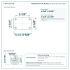 Top plate bolt pattern drawing, 2-3/8 x 3-5/8 in plate, 1-3/4 x 2-7/8 in bolt hole pattern