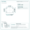 HQ1340S-PL1-SP-2S2R top plate bolt pattern drawing, 2-3/8 x 3-5/8 in plate
