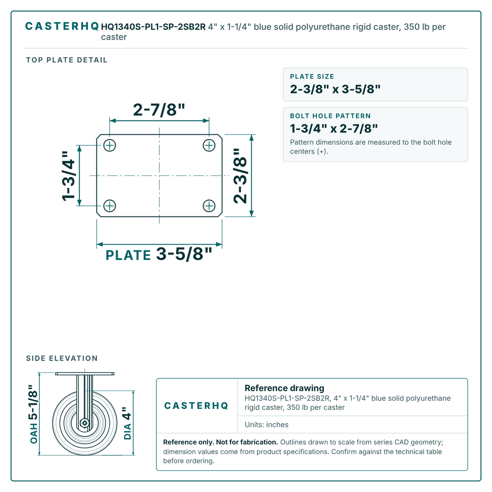 HQ1340S-PL1-SP-2SB2R rigid top plate drawing