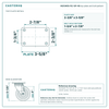 HQ1340S-PL1-SP-4S top plate bolt pattern drawing, 2-3/8 x 3-5/8 in plate