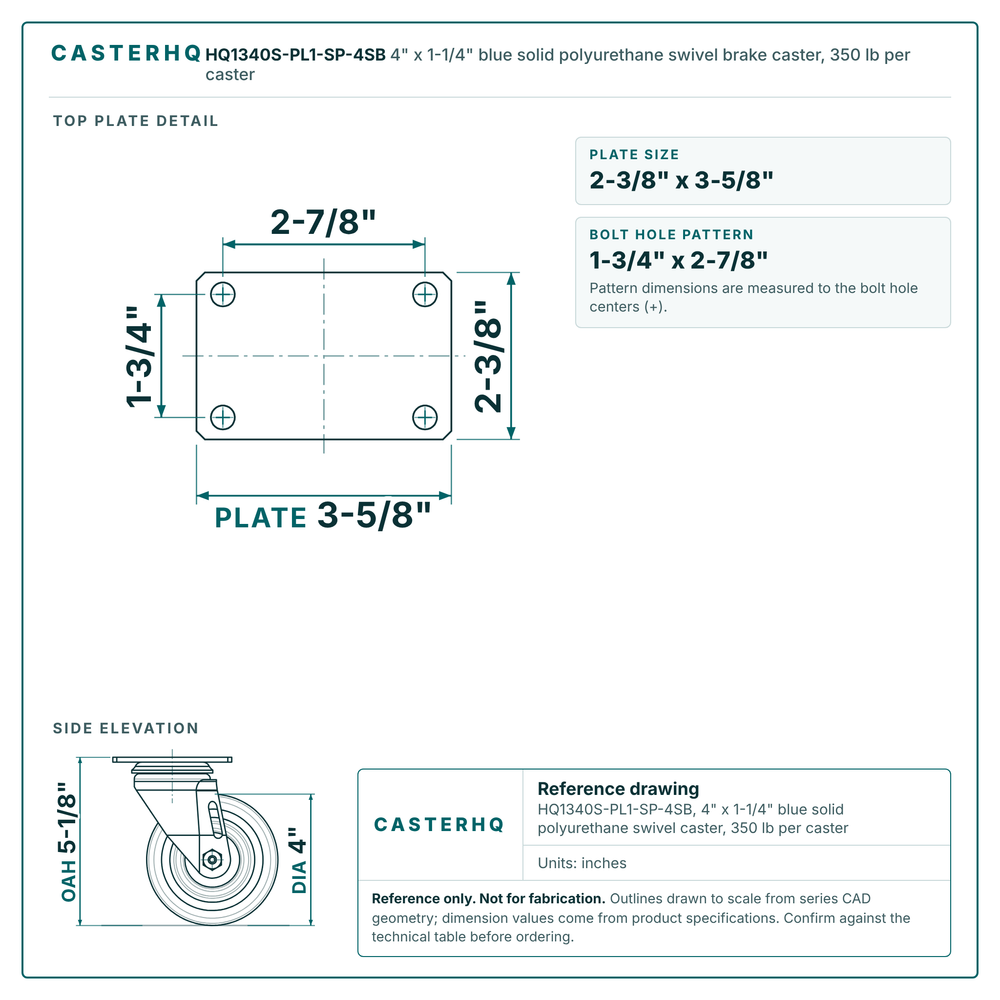 HQ1340S-PL1-SP-4SB top plate drawing