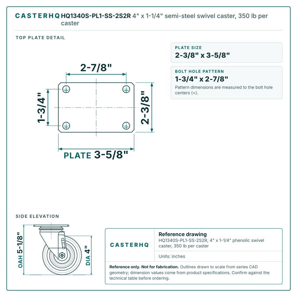 HQ1340S-PL1-SS-2S2R top plate drawing