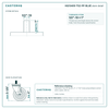 HQ1340S-TS2-PP-BLUE stem detail drawing, threaded stem 1/2"-13 x 1"