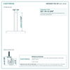 HQ1340S-TS2-SP stem detail drawing, threaded stem 1/2"-13 x 2-3/4"