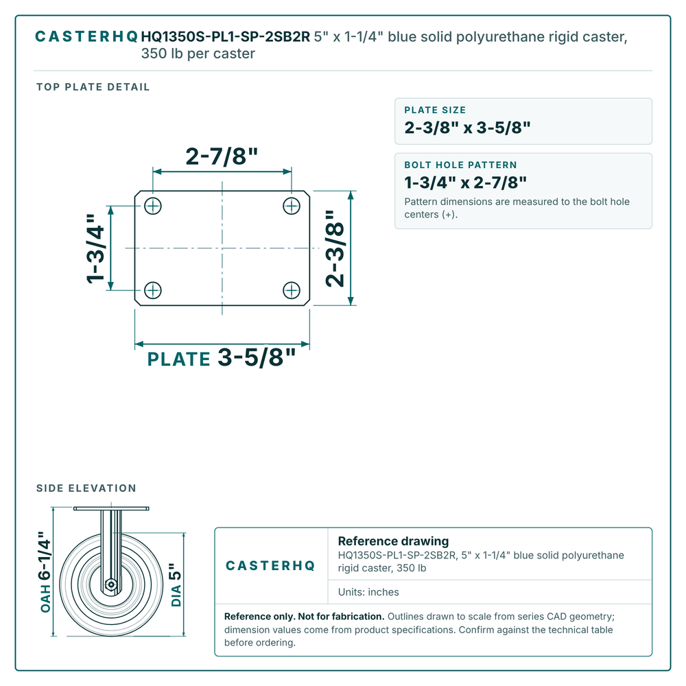HQ1350S-PL1-SP-2SB2R rigid top plate drawing