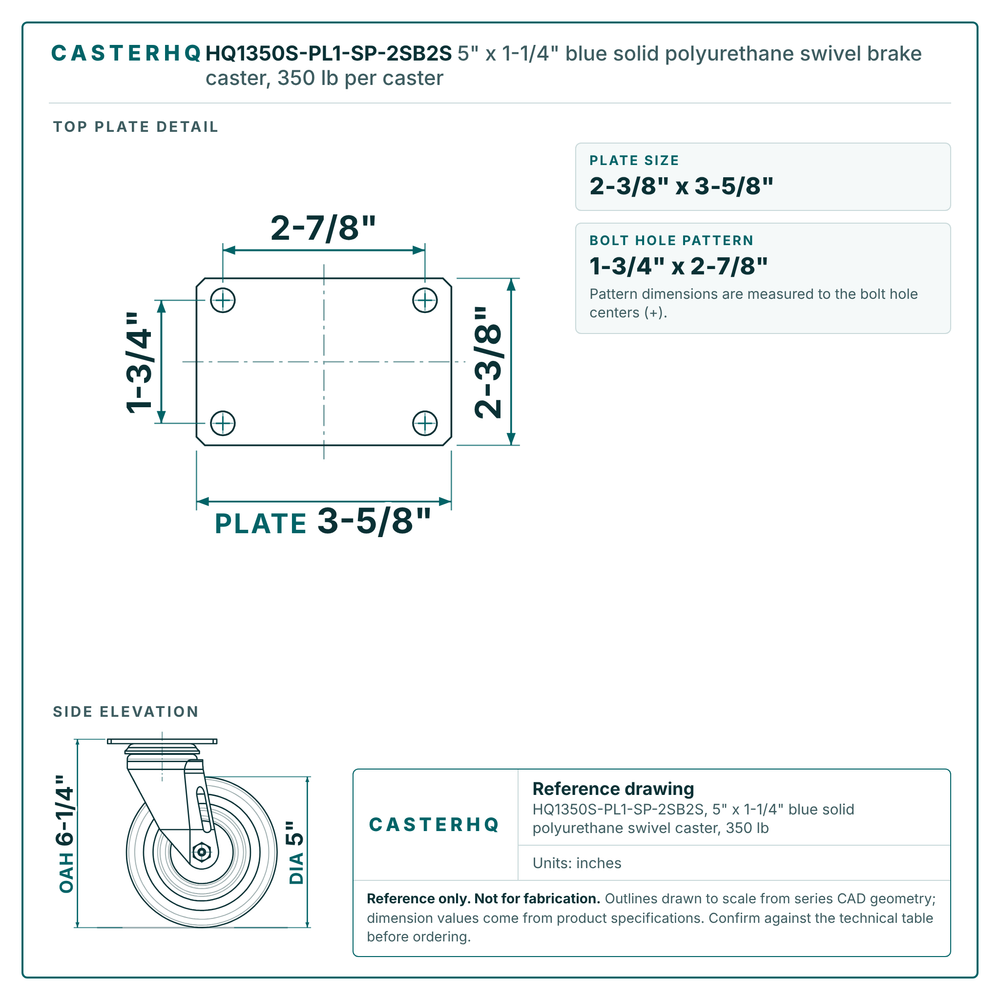 HQ1350S-PL1-SP-2SB2S top plate drawing