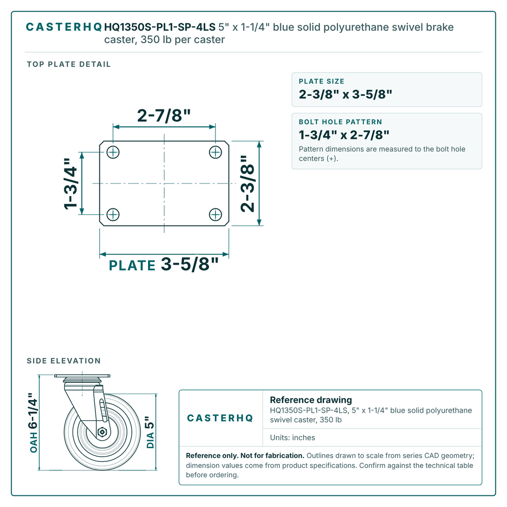 HQ1350S-PL1-SP-4LS top plate drawing