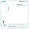 HQ1350S-TS2-PH stem detail drawing, threaded stem 1/2"-13 x 2-3/4"