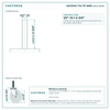 HQ1350S-TS2-PP-MAR stem detail drawing, threaded stem 1/2"-13 x 2-3/4"