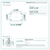 HQ1440R-PL1-SP top plate bolt pattern drawing, 2-3/8 x 3-5/8 in plate, round bolt holes
