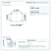 HQ1440S-PL1-LDP top plate bolt pattern drawing, 2-3/8 x 3-5/8 in plate, round bolt holes