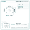 top plate drawing, 2-3/8" x 3-5/8" plate with bolt pattern dimensions