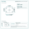 top plate drawing, 2-3/8" x 3-5/8" plate with bolt pattern dimensions