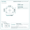 top plate drawing, 2-3/8" x 3-5/8" plate with bolt pattern dimensions