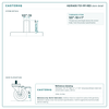 HQ1540S-TS1-PP-RED stem detail drawing, threaded stem 1/2"-13 x 1"