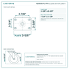 top plate drawing, 2-3/8" x 3-5/8" plate with bolt pattern dimensions