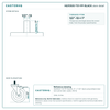 HQ1550S-TS1-PP-BLACK stem detail drawing, threaded stem 1/2"-13 x 1"