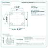 HQ2040R-PL1-PPR-MAR top plate bolt pattern drawing, 4 x 4-1/2 in plate, slotted bolt holes