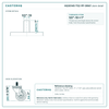 HQ3014S-TS2-PP-GRAY stem detail drawing, threaded stem 1/2"-13 x 1"