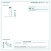 PBH20634BC-3ED-KIT stem detail drawing, threaded stem 3/8" x 1"