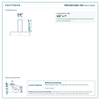 PBH20634WA-3ED stem detail drawing, threaded stem 3/8" x 1"