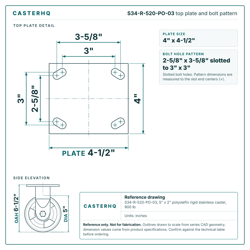 S34-R-520-PO-03 top plate drawing
