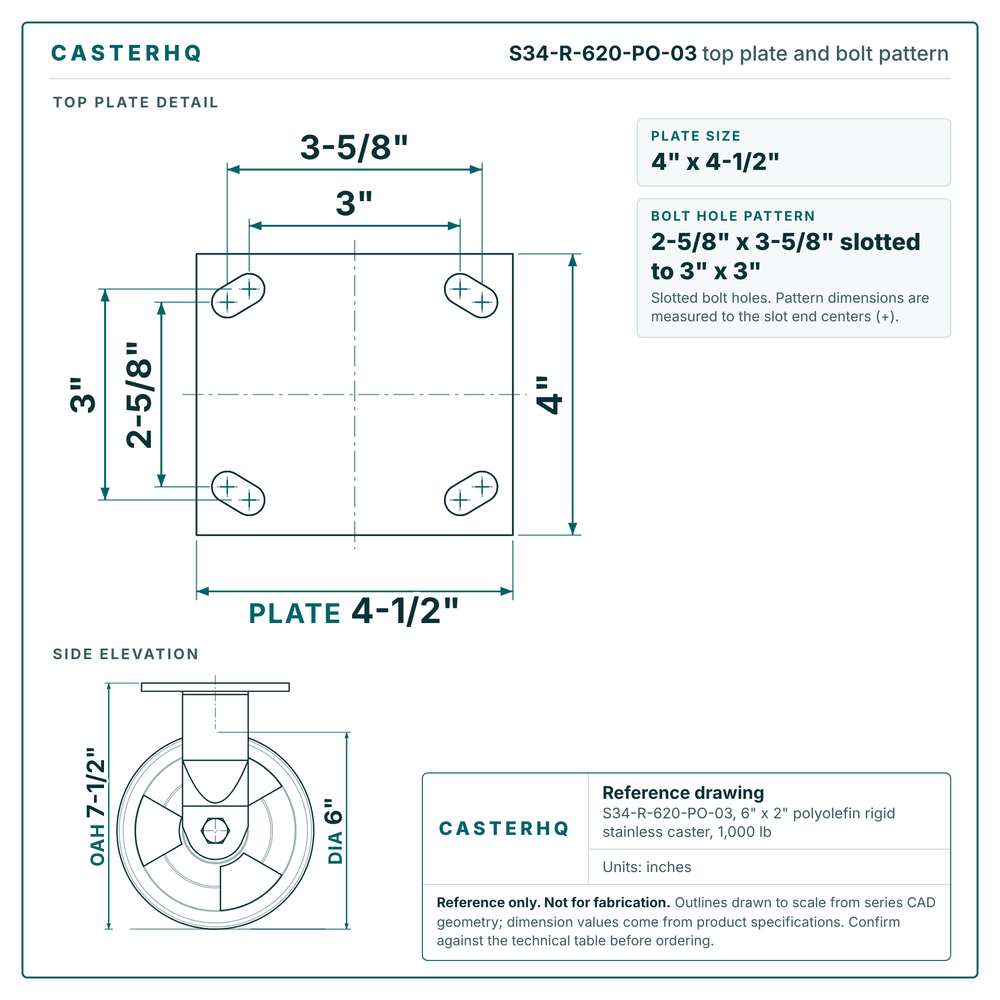 S34-R-620-PO-03 top plate drawing