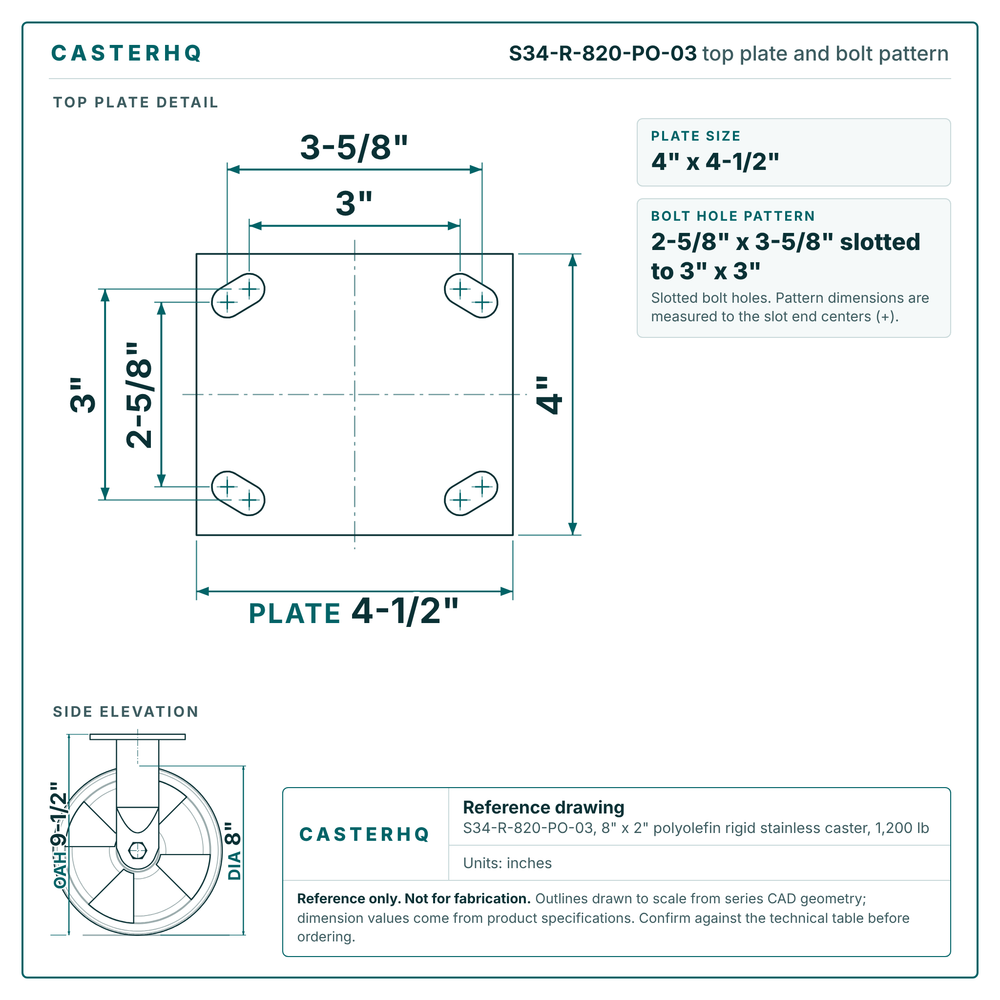 S34-R-820-PO-03 top plate drawing