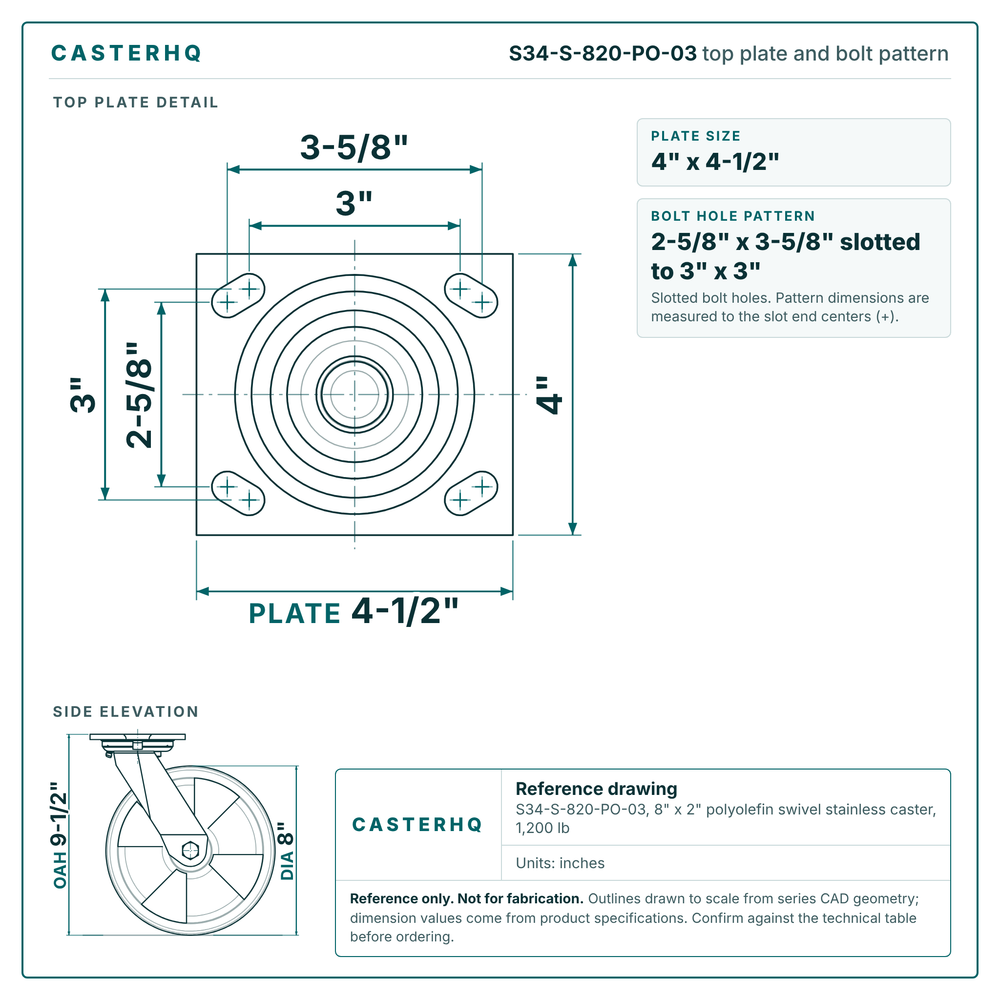 S34-S-820-PO-03 top plate drawing