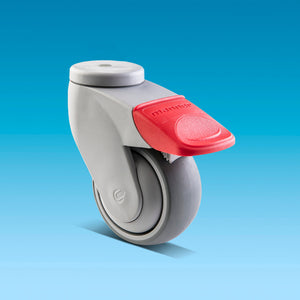 Manner Tango GK-J-S-75 NP/K-12 Swivel castors with brake — 75mm