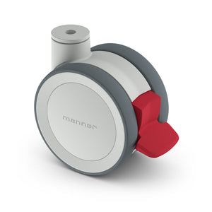 Manner Twist TW-J-S-100 GP/K H Swivel castors with brake — 100mm