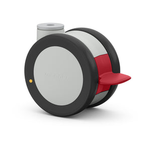 Manner Twist TW-J-S-100 GP/K LOW H A Swivel castors with brake — 100mm